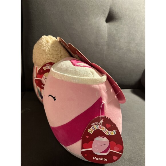 Squishmallows Arnel the Popcorn & Poodle the Soda Can Valentine's Plush Duo 8” - Picture 2 of 8